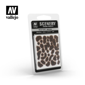 Матеріал для деталювання Дика коричнева трава 5 мм (Wild Tuft Brown) Vallejo VAL SC411 VAL SC411 фото
