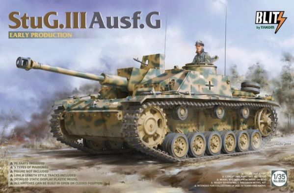 Збірна модель Танк 1/35 StuG.III Ausf.G early production Takom 8004 8004 фото