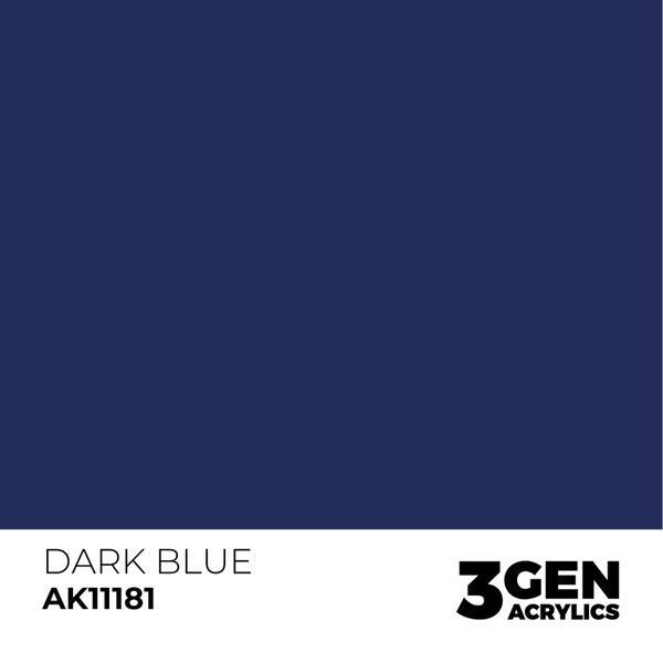 Акрилова фарба Темно-синій (Dark Blue) AK-interactive AK11181 AK11181 фото