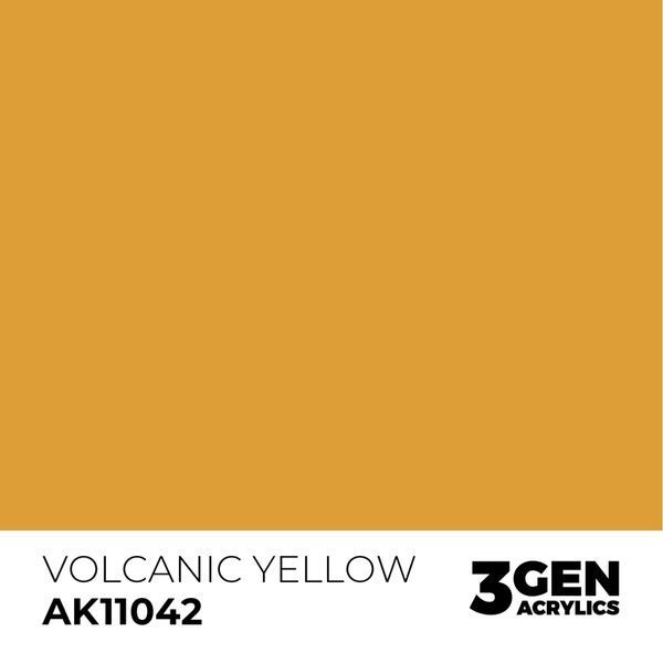 Акриловая краска Вулканический желтый (Volcanic Yellow) AK-interactive AK11042 AK11042 фото