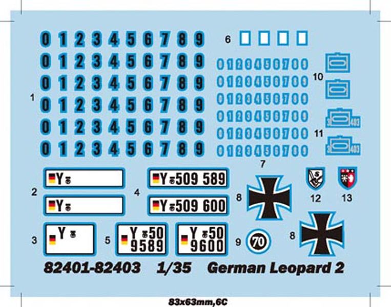 Збірна модель 1/35 Німецький танк Leopard 2 А4 HobbyBoss 82401 HB82401 фото