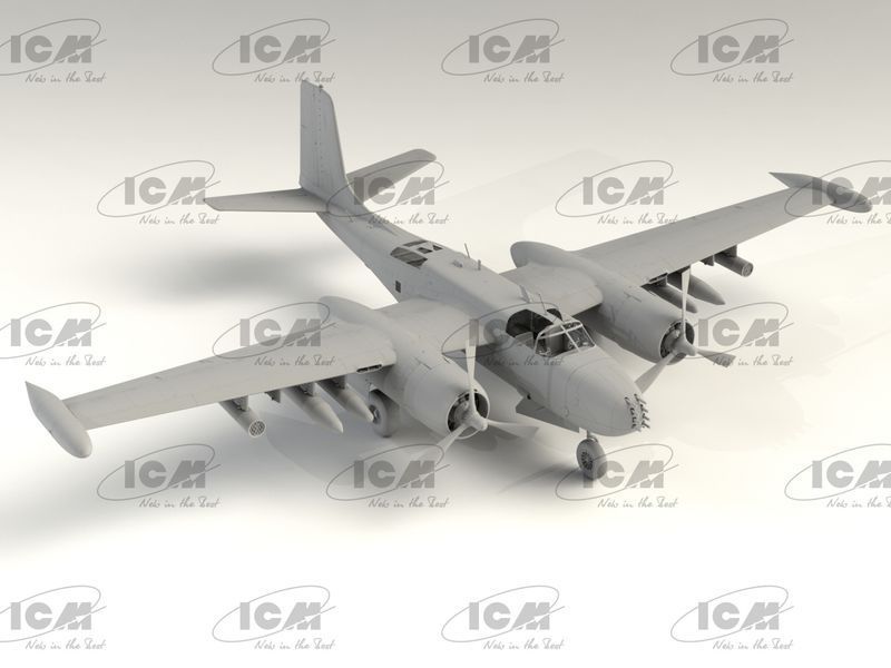 Збірна модель ICM 1/48 B-26K Counter Invader (ранній), ударний літак США (48278) ICM48278 фото