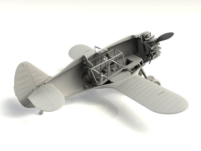 Сборная модель ICM 1/48 I-153, Истребитель ВВС Китая 2 Мировой войны 48099 ICM48099 фото