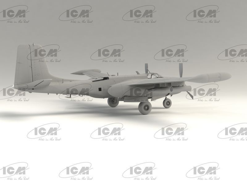 Збірна модель ICM 1/48 B-26K Counter Invader (ранній), ударний літак США (48278) ICM48278 фото