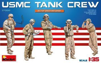 Американский танковый экипаж 1/35 (USMC Tank Crew) MiniArt 37008 , сборная модель танкистов Миниарт MA37008 фото