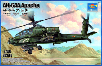 Американский вертолет 1/48 Boeing AH-64A Apache Trumpeter 05838 , сборная модель Апач Трумпетер TR05838 фото