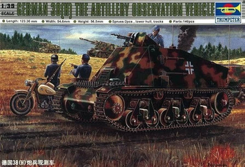Німецький бронетранспортер 1/35 Pz.Beob.Wg. 38H(f) Trumpeter 00355 , збірна модель бтр Трумпетер TR00355 фото