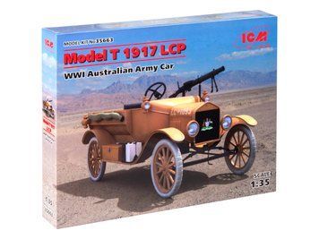 Сборная модель ICM 1/35 Модель T 1917 г. LCP, Автомобиль австралийской армии 1 Мировой Войны 35663 ICM35663 фото