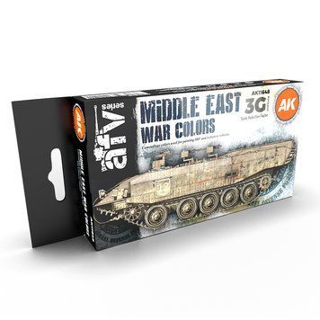 Набір акрилових фарб Кольори Війни На Близькому Сході 3G (Middle East War Colors 3G) 6 шт AK-Interactive AK11648 AK11648 фото