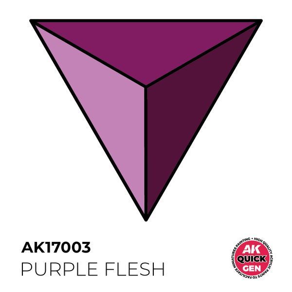 Акриловая краска PURPLE FLESH / Пурпурная плоть QUICK GEN COLOR AK-interactive AK 17003 AK17003 фото
