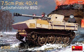Німецька протитанкова САУ 1/35 Pak 40/4 75 калібру Selbstfahrlafette RSO (7.5 cm) MiniArt 35483 MA35483 фото
