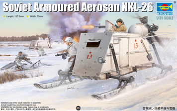 Советские самоходные боевые сани 1/35 НКЛ-26 Trumpeter 02321 , сборная модель аэросани НКЛ20 Трумпетер TR02321 фото