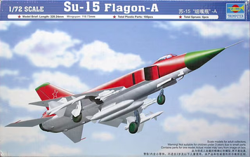 Советский истребитель-перехватчик 1/72 Су-15 Flagon-A Trumpeter 01624 , сборная модель Сухой Трумпетер TR01624 фото