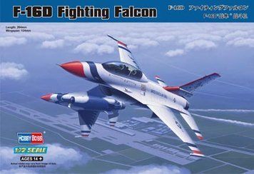 Збірна модель 1/72 американський винищувач F-16D Fighting Falcon HobbyBoss HB80275 HB80275 фото