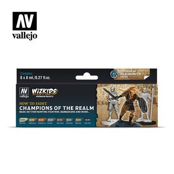 Набір акрилових фарб WizKids Чемпіони Королівства (Champions of the Realm) 8 шт VAL 80250 VAL 80250 фото