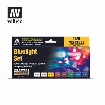 Набор акриловых красок для аэрографа Model Air Экстренные Огни (Bluelight Set) 8 шт VAL 71154 VAL 71154 фото