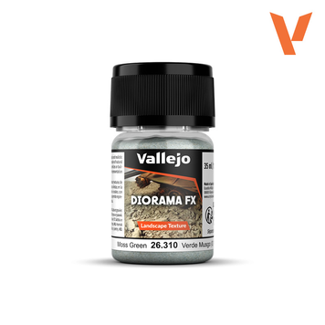 Матеріал для діорам Текстури Ландшафту Зелений мох 0.1-1 мм (Moss Green) Vallejo VAL 26310 VAL 26310 фото