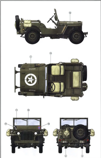 Сборная модель 1/35 Американский автомобиль повышенной проходимости Willys MB Менг VS-011 VS-011 фото