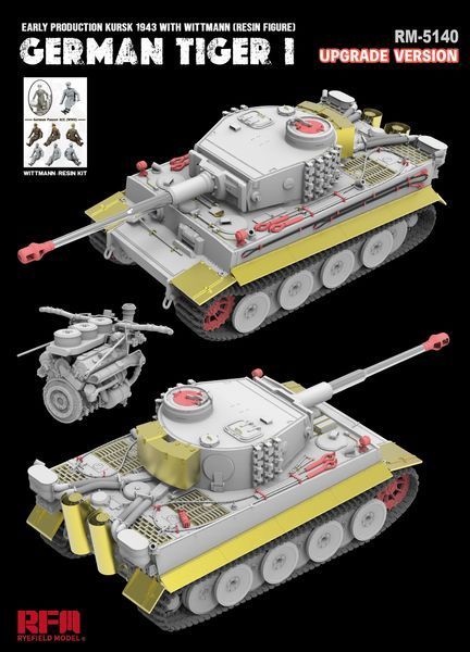 Немецкий тяжелый танк 1/35 Tiger I Ausf. E Early Wittmann, Kursk 1943 (Upgraded Version) Rye Field Model 5140 RM-5140 фото
