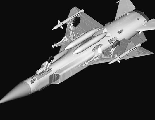 Советский истребитель-перехватчик 1/72 Су-15 Flagon-A Trumpeter 01624 , сборная модель Сухой Трумпетер TR01624 фото