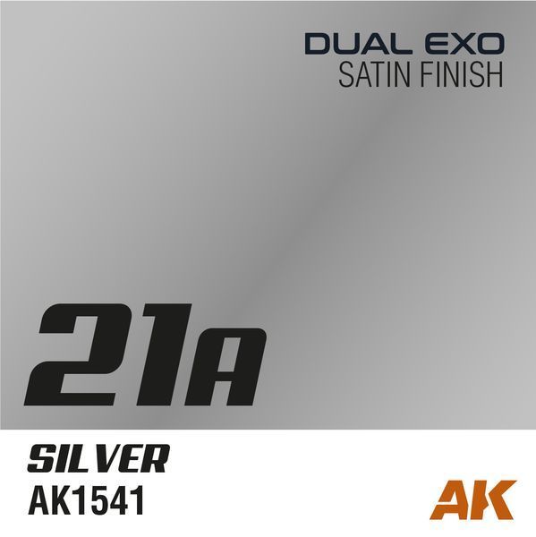 Набор Акриловых Красок Серебряный Silver & Gun Metal Dual Exo Set 21 AK-Interactive AK1565 AK1565 фото