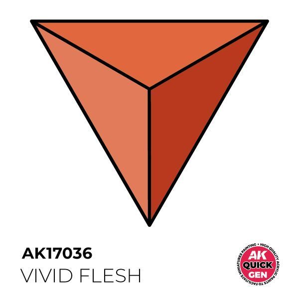Акрилова фарба VIVID FLESH / Яскрава плоть QUICK GEN COLOR AK-Interactive AK 17036 AK17036 фото