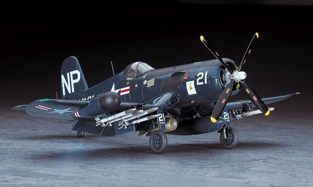 Збірна модель 1/48 американський палубний винищувач F4U-5N Corsair Hasegawa 09075 HS09075 фото