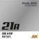 Набор Акриловых Красок Серебряный Silver & Gun Metal Dual Exo Set 21 AK-Interactive AK1565 AK1565 фото 3