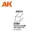 Полистирольная стрипса для моделирования (Styrene Strip) 0.75 x 0.75 x 350 мм 10 шт AK-Interactive AK6514 AK6514 фото 3
