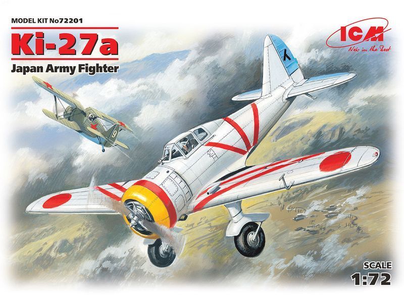Збірна модель ICM 1/72 Ki-27a, японський винищувач (72201) ICM72201 фото