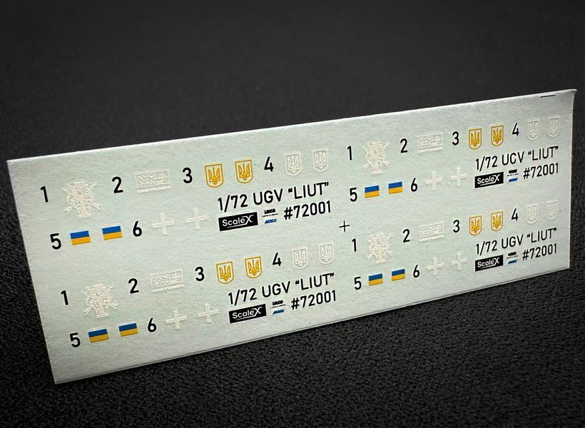 Український наземний дрон 1/72 UGV LIUT MAG Scale X VG-72002 , збірна модель Лють Скейл Х VG-72002 фото