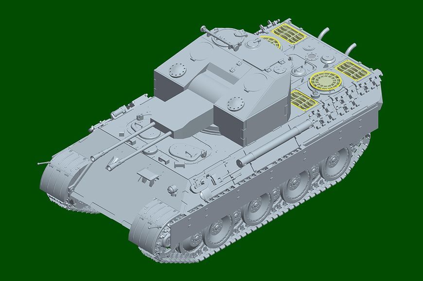 Немецкая зенитная самоходка 1/48 Flakpanzer V Ausf.A HobbyBoss 84832, сборная модель Кёлиан Пантера Хоббибос HB84832 фото