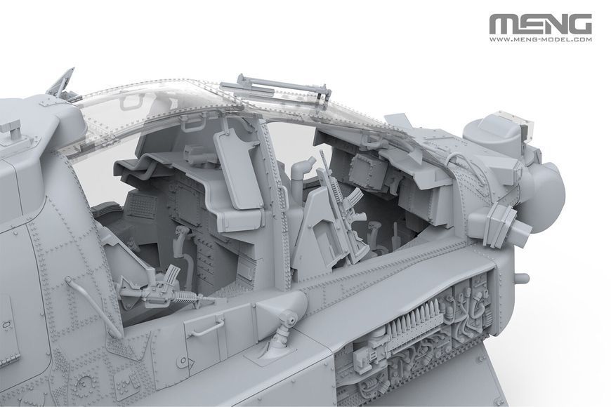 Збірна модель 1/35 гелікоптер AH-64D Saraf (ВПС Ізраїлю) Meng QS-005 QS-005 фото