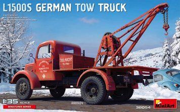 Німецький евакуатор 1/35 L1500S (German Tow Truck) MiniArt 38054 , збірна модель евакуатора Мініарт MA38054 фото