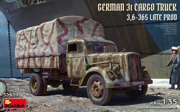 Немецкий грузовик 1/35 3,6-36S поздний (German Cargo Truck Late Prod) MiniArt 35459 , сборная модель Миниарт MA35459 фото