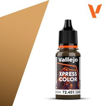 Акрилова фарба Хакі Бур (Khaki Drill) Vallejo VAL 72451 VAL 72451 фото