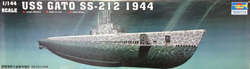 Американський підводний човен 1/144 USS Gato SS-212 1944 Trumpeter 05906 , збірна модель Гато Трумпетер TR05906 фото