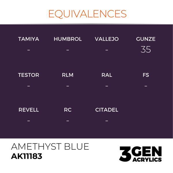 Акрилова фарба Аметистово-синій (Amethyst Blue) AK-interactive AK11183 AK11183 фото