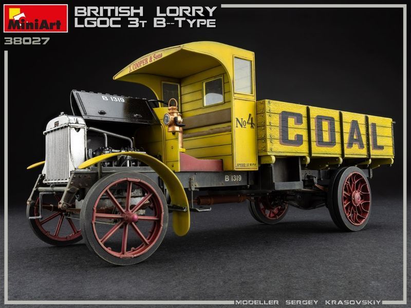 Британский грузовик 1/35 LGOC B-Type Lorry MiniArt 38027 , сборная модель грузовик Лорри Миниарт MA38027 фото