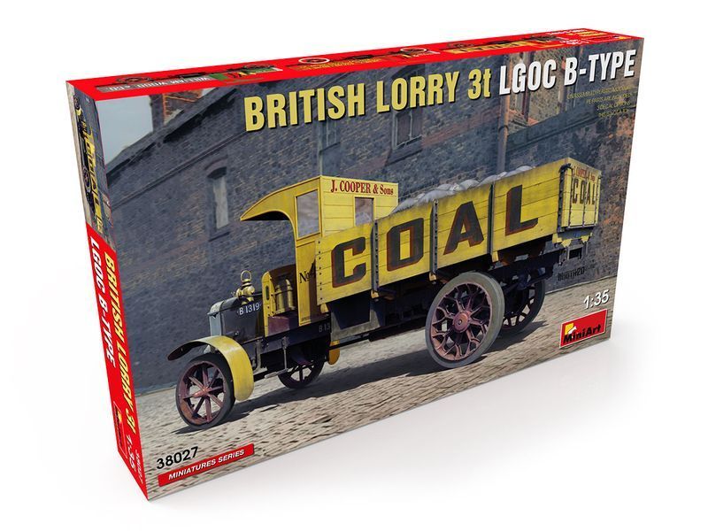 Британский грузовик 1/35 LGOC B-Type Lorry MiniArt 38027 , сборная модель грузовик Лорри Миниарт MA38027 фото