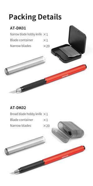 Змінні леза для ножа, вузькі (Narrow Blades for AT-DK Aluminum Alloy Hobby Craft Knife) Dspiae DK-B02 DK-B02 фото