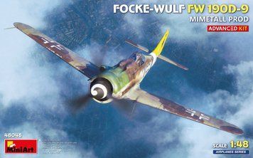 Німецький винищувач 1/48 Focke-Wulf Fw 190 D-9 Mimetall Prod. Advanced Kit MiniArt 48048 , збірна модель MA48048 фото