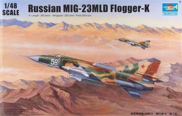 Сборная модель 1/48 Самолет МиГ-23МЛД Flogger-K Трумпетер 02856 TR02856 фото
