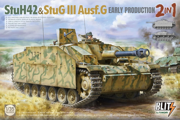 Немецкие истребители танков 1/35 StuH42 & StuG III Ausf.G Early Takom 8009 , сборная модель пт-сау Штуг Таком TK8009 фото