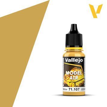 Акрилова фарба Жовтий для інтер'єру (US Interior Yellow) Vallejo VAL 71107 VAL 71107 фото