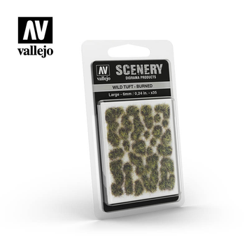 Матеріал для деталювання Дика вигоріла трава 6 мм (Wild Tuft Burned) Vallejo VAL SC414 VAL SC414 фото
