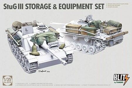 Набір доповнень 1/35 StuG III STORAGE & EQUIPMENT SET Takom 8018 8018 фото