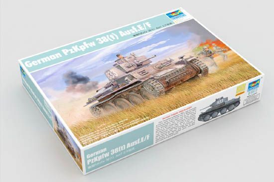 Немецкий легкий танк 1/35 Pz.Kpfw. 38(t) Ausf.E/F Trumpeter 01577 , сборная модель танк Трумпетер TR01577 фото