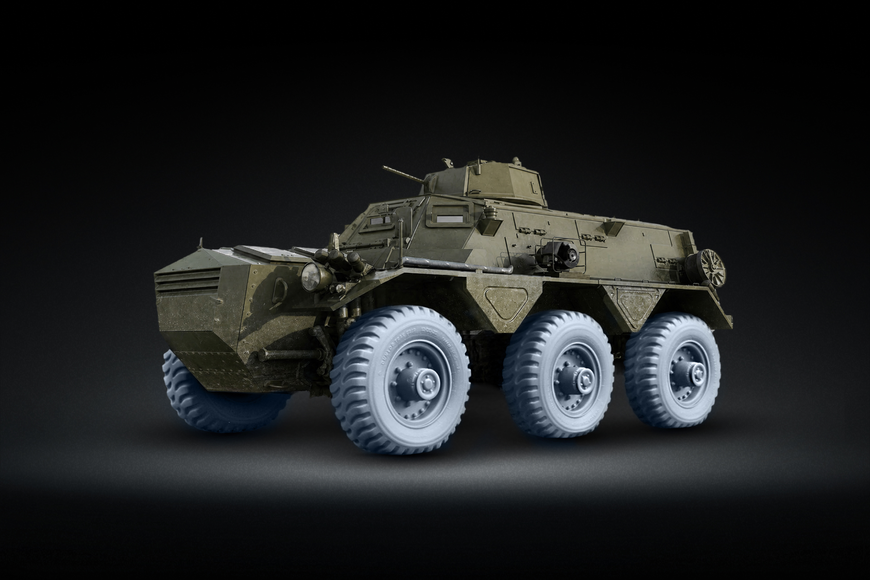 Набір деформованих коліс 1/35 TRAK GRIP 12.00-20 для FV603 Saracen (Airfix) Scale X WM-35045W WM-35045W фото