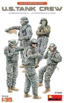 Американський екіпаж танку 1/35 1960-1970 (U.S. Tank Crew) MiniArt 37005 , збірна модель екіпажу Мініарт MA37005 фото